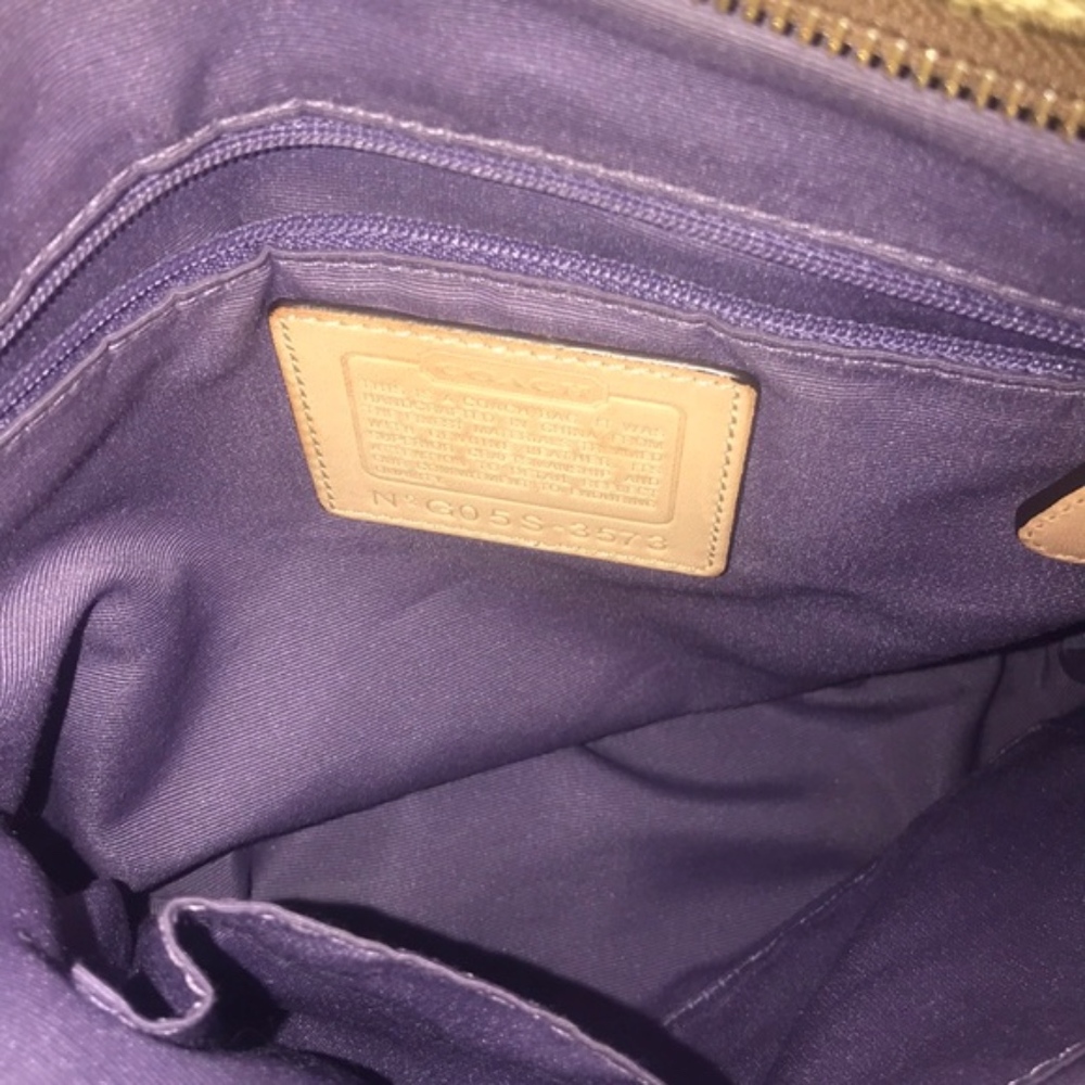 2 Vintage COACH Limited Ed Suede Patchwork Bags - Picture 6 of 8